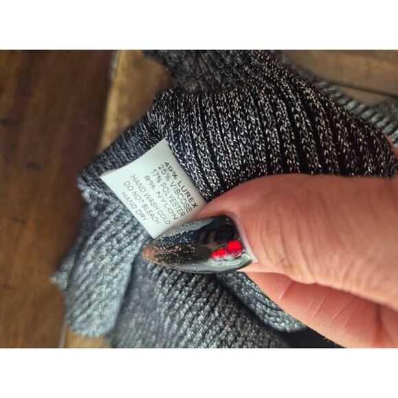 Hayden Los Angeles Black & Grey Sleeveless Chevron Knit Top XL - Picture 4 of 4